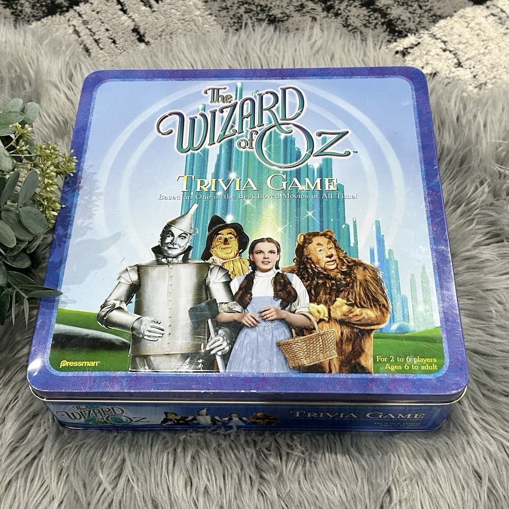 The Wizard Of Oz Trivia Board Game in Collectible Tin- 1999 Special Edition NEW